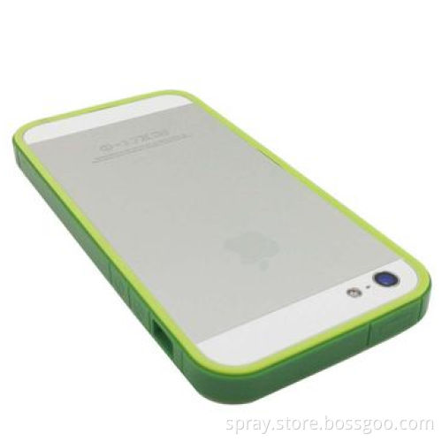 Dual injection, two-tone colored PC frame case for iPhone 5S